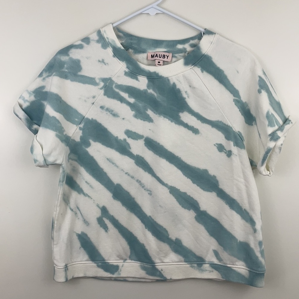 Mauby Tie Dye Cropped Sweater Top